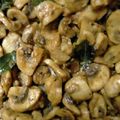 Krish & Shreya's cooksnap of when they made Mushroom fry.