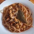 El cooksnap de MaryGlory cuando hizo Espaguetis con mejillones.