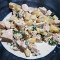El cooksnap de Fabián Sinfield cuando hizo Pollo con crema al verdeo y papas.