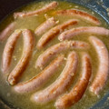 El cooksnap de felipe serendipia cuando hizo Salchichas al vino.