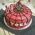 Cooksnap dari Bunda DzaDa untuk resep Kue ulang tahun karakter spiderman  base red velvet cake