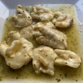 El cooksnap de Andrés cuando hizo Cocochas de bacalao en caldo de langostinos.