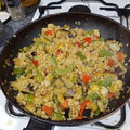 El cooksnap de Marta Casas Cortada cuando hizo Cous cous con verduras.