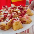 Mónika Gyurászné Cooksnap-ja, amikor elkészítette a(z) Túrós joghurtos kevert süti eperrel receptet.