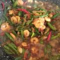 Cooksnap dari Yhanie Manjah untuk resep Udang tumis kacang panjang pedas