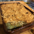 El cooksnap de Marina MP cuando hizo Crumble de manzanas con almendras.
