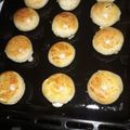 El cooksnap de Antonella Nieto cuando hizo Panes saborizados rellenos de jamón y queso.