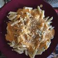 El cooksnap de anmulero cuando hizo Tallarines con salsa de calabaza y queso.