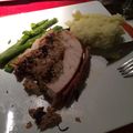 El cooksnap de tianras cuando hizo Pechuga de pavo rellena para navidad.