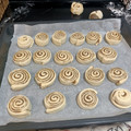 El cooksnap de Aurora Báez cuando hizo Cinnamon rolls o rollos de canela.