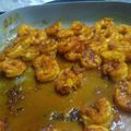 Calvin Washington's cooksnap of when they made Tumeric sauteed shrimp.