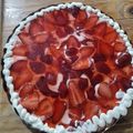 El cooksnap de Griselda cuando hizo Tarta de frutilla, crema y gelatina.