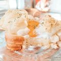 Cooksnap dari Bunda Ayesha untuk resep Cloud Egg Sandwich
