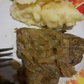 El cooksnap de Camila Maffioli cuando hizo Hígado encebollado con pure de papas.