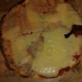 El cooksnap de Marisel cuando hizo Exquisita pizza Fitness de harina de arroz.