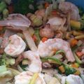 El cooksnap de Cinthya Villavisencio cuando hizo Camarones y pulpo estilo cantones.