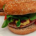 El cooksnap de Dos Rombos en la Cocina cuando hizo Hamburguesa casera completa.