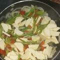 El cooksnap de Ari Rodriguez cuando hizo Huevos revueltos con verduras.