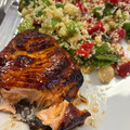 El cooksnap de Irene-Guirao cuando hizo Salmón teriyaki.