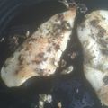 El cooksnap de Sandra Sunny cuando hizo Merluza a la plancha con salsa de ajo y perejil.