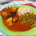 El cooksnap de Miriam Jasso G. cuando hizo Pollo en adobo con papas🌺.