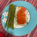 El cooksnap de Ana Muñoz cuando hizo Bacalao fresco con salsa de pimientos de piquillo.