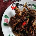 Cooksnap Julia ALeen Aireish semasa beliau membuat Ikan Sardin Masak Kicap.