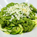 El cooksnap de LaMachin cuando hizo Espaguetis de calabacín con pesto de brócoli.