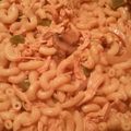 El cooksnap de Angelica Neria perez cuando hizo Coditos con Pollo (pasta corta).