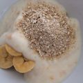 El cooksnap de Vero78 cuando hizo Yogurt con plátano y avena.