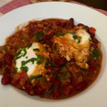 El cooksnap de michelle rinze cuando hizo Shakshouka con alubias. Un desayuno diferente.