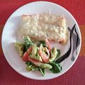 El cooksnap de Monica Montenegro cuando hizo Palmitos de cangrejo al ajillo.