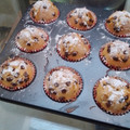 El cooksnap de Paola Castelo cuando hizo Muffins con chips de chocolate.