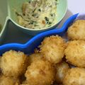 Cooksnap dari Tri Wahyu Indah Mulyaningrum untuk resep Bola-Bola Nasi Saus Keju Ayam Kailan Anak 1 Tahun+ Anti GTM