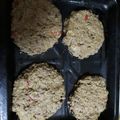 El cooksnap de Vana cuando hizo Hamburguesas de lentejas.