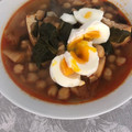 El cooksnap de Toni Rodríguez cuando hizo Garbanzos con espinacas y huevo duro.