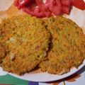 El cooksnap de Aguus Rossi cuando hizo Hamburguesas de arvejas y zanahoria.