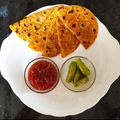 વિદ્યા હલવાવાલા's cooksnap of when they made લેફટ ઓવર રાઈસ પરાઠા (Left Over Rice Paratha Recipe In Gujarati).