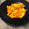 El cooksnap de Tamari Serrano Araujo cuando hizo Macarrones con nata, tomate, canela y chorizo.