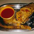 Nirmala Rajput का कुकस्नैप जब उन्होंने आलू वेज फ्रैंकी और रोटी रैप (aloo veg frankie aur roti wrap recipe in Hindi) बनाया था।
