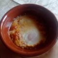 El cooksnap de Tere Mrtez cuando hizo Huevos al horno con tomate.