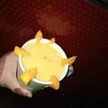 Ummi Ali's cooksnap of when they made Mango shake with bun💛🍔.