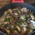 El cooksnap de maria andreu cuando hizo Alcachofas con almejas.
