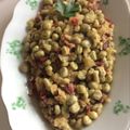 El cooksnap de Luis J. cuando hizo Habas con tiras de bacon o tacos de jamón.