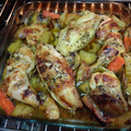 El cooksnap de Jorge cuando hizo Pollo al horno con patatas.
