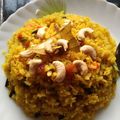 Itikona Banerjee's cooksnap of when they made বাসন্তী পোলাও (Basonti pulao recipe in Bengali.