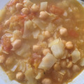 El cooksnap de Miriam Ciutad cuando hizo Garbanzos con repollo.
