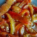 El cooksnap de flor.muchini cuando hizo Morrones quemados en la hornalla.