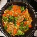 El cooksnap de Can Ocampo cuando hizo Pollito con brócoli y zanahoria.
