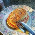 El cooksnap de Valentina Cámara cuando hizo Pancake de banana y salvado de avena! Delicioso!.